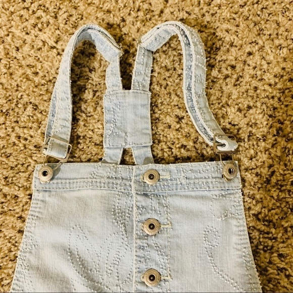 BLUE ASPHALT•light denim jumper shorts - Picture 5 of 7